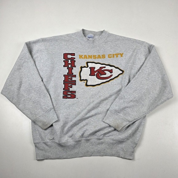Other - Vintage Kansas City Chiefs Sweatshirt Mens XL Gray NFL Football Made USA 90s